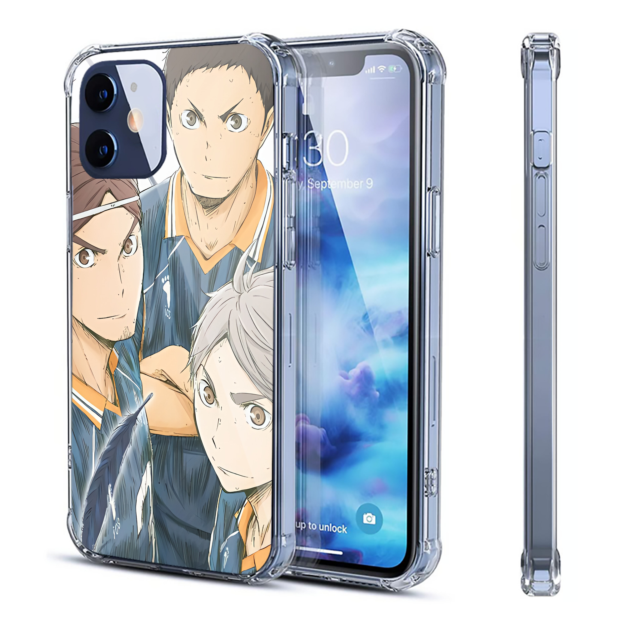 （画像用） ハイキュー!! Haikyu!! 【iPhone 12シリーズ対応】透明スマホケース（クリアソフトケース）